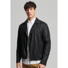 Men COAT | Superdry VINTAGE COATED - Denim jacket - black - YQ24520 Superdry black SU222T0UP-Q11 